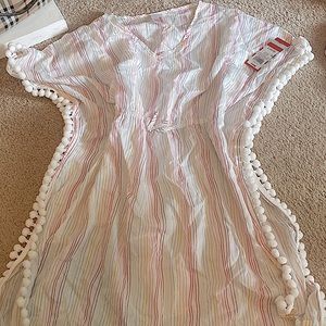 Stripped Beach cover up! Super cute!